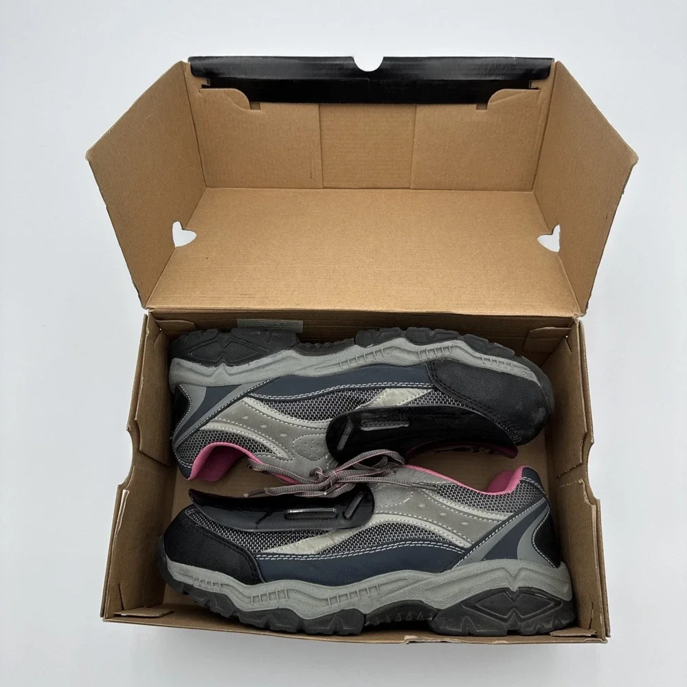 Brahma for Her Steel Toe Work Sneakers Sarah St Navy Blue & Pink Women's size 11 - Picture 13 of 14